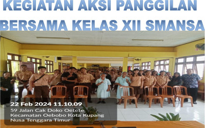Kegiatan Aksi Panggilan Siswa Katolik SMANSA Kupang